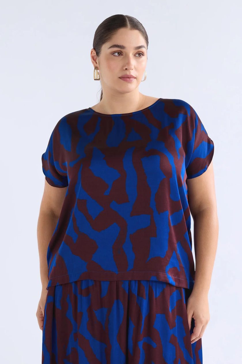 Elk Besa Top Varr Print Shiraz
