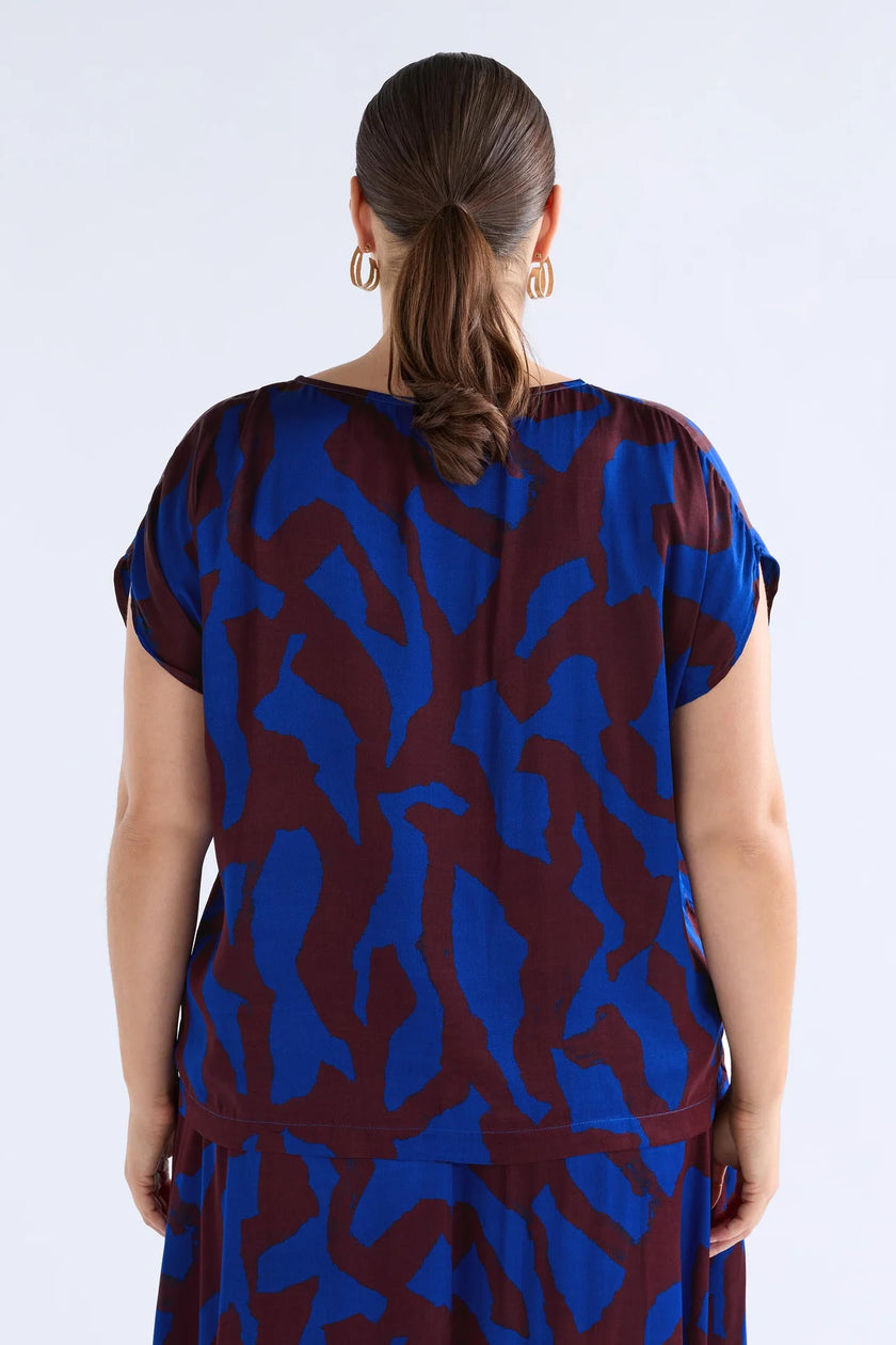 Elk Besa Top Varr Print Shiraz
