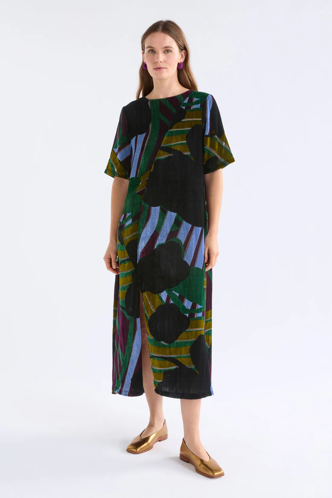 Elk Reihen Dress Stribe Burnout