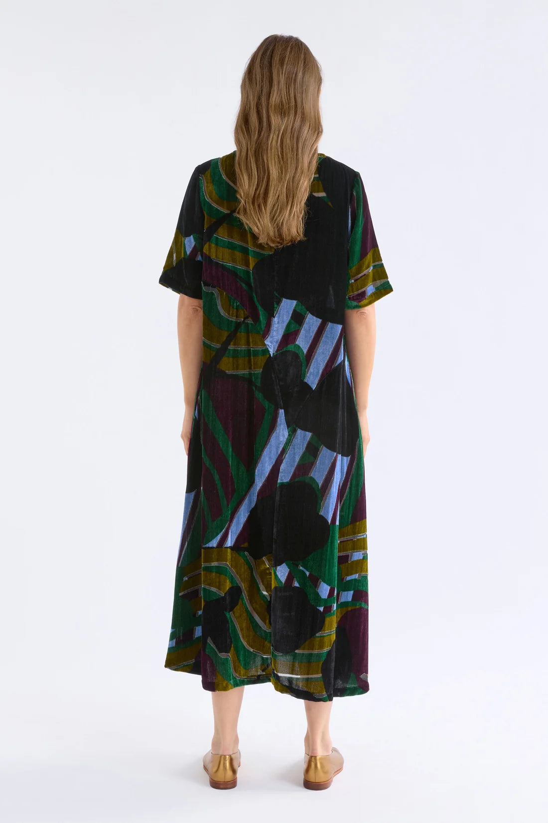 Elk Reihen Dress Stribe Burnout
