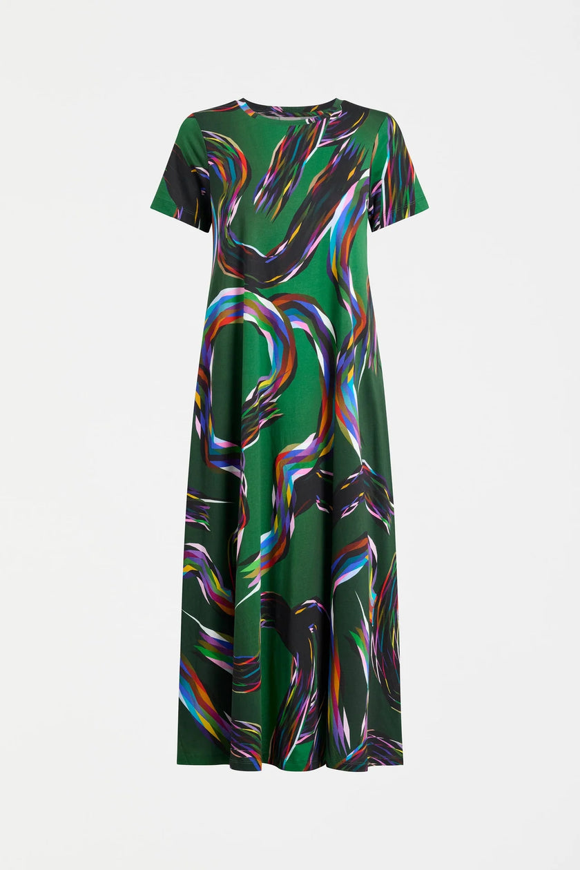 Elk Sigel T-Shirt Dress Facet Print