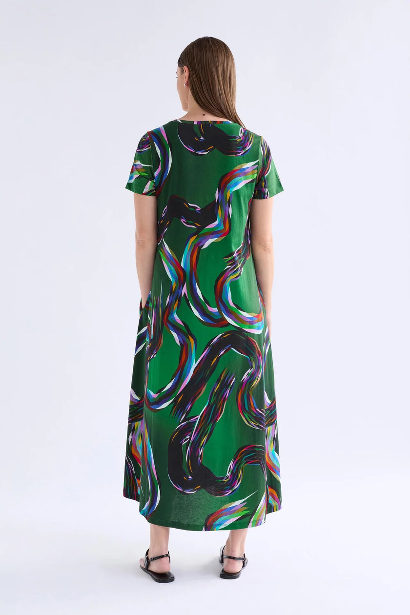 Elk Sigel T-Shirt Dress Facet Print