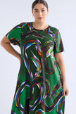 Elk Sigel T-Shirt Dress Facet Print