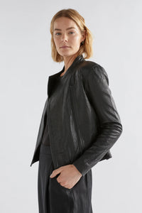 Elk Lader Leather Jacket Black