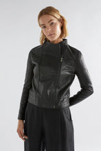 Load image into Gallery viewer, Elk Lader Leather Jacket Black
