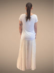 Tibet House MJ01 Double Cotton Anjuna Wide Leg Pants White