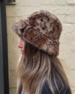 Cinnamon Creations 7532 Leopard Bucket Hat Brown
