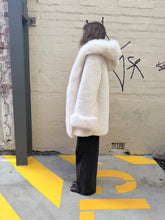 Load image into Gallery viewer, Cinnamon Creations F109 Fluffy Hooded Jacket Ivory
