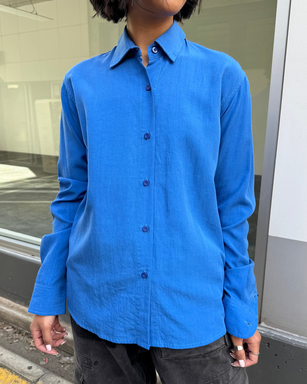 Milkman Lyo-Linen Shirt Blue