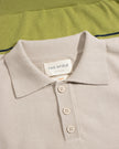 Far Afield Kier Linval Stripe Polo Sand/Green