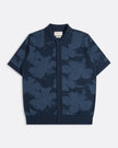 Far Afield Zigger Pixel Flower Knit Shirt