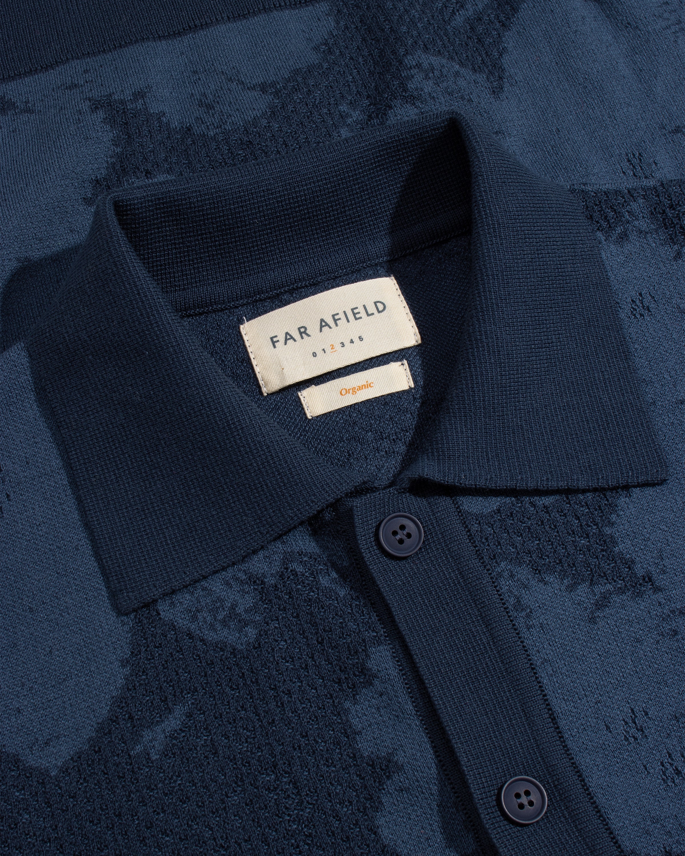 Far Afield Zigger Pixel Flower Knit Shirt