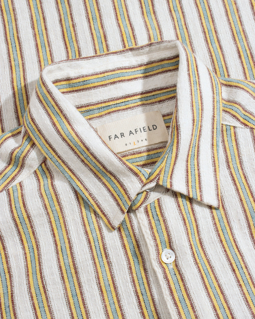 Far Afield Canopy Stripe Shirt White/Multi