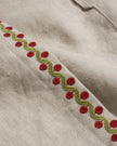 Far Afield Veloso Shirt Embroidered Floral Sand