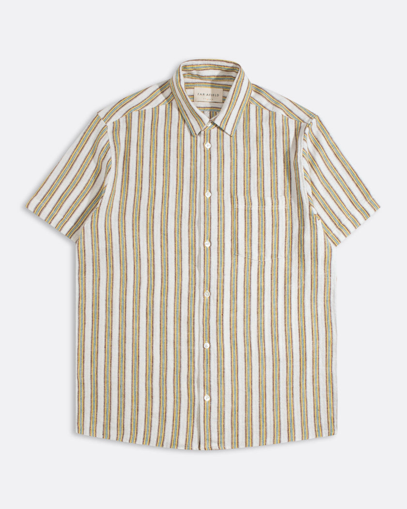 Far Afield Canopy Stripe Shirt White/Multi