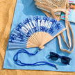 Fisura 'Only Fans' Hand Fan With Gift Box Blue