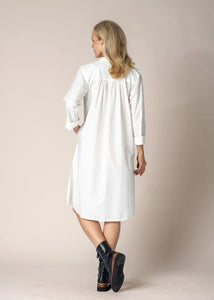 Imagine Fashion Cove Cotton Dress Cream