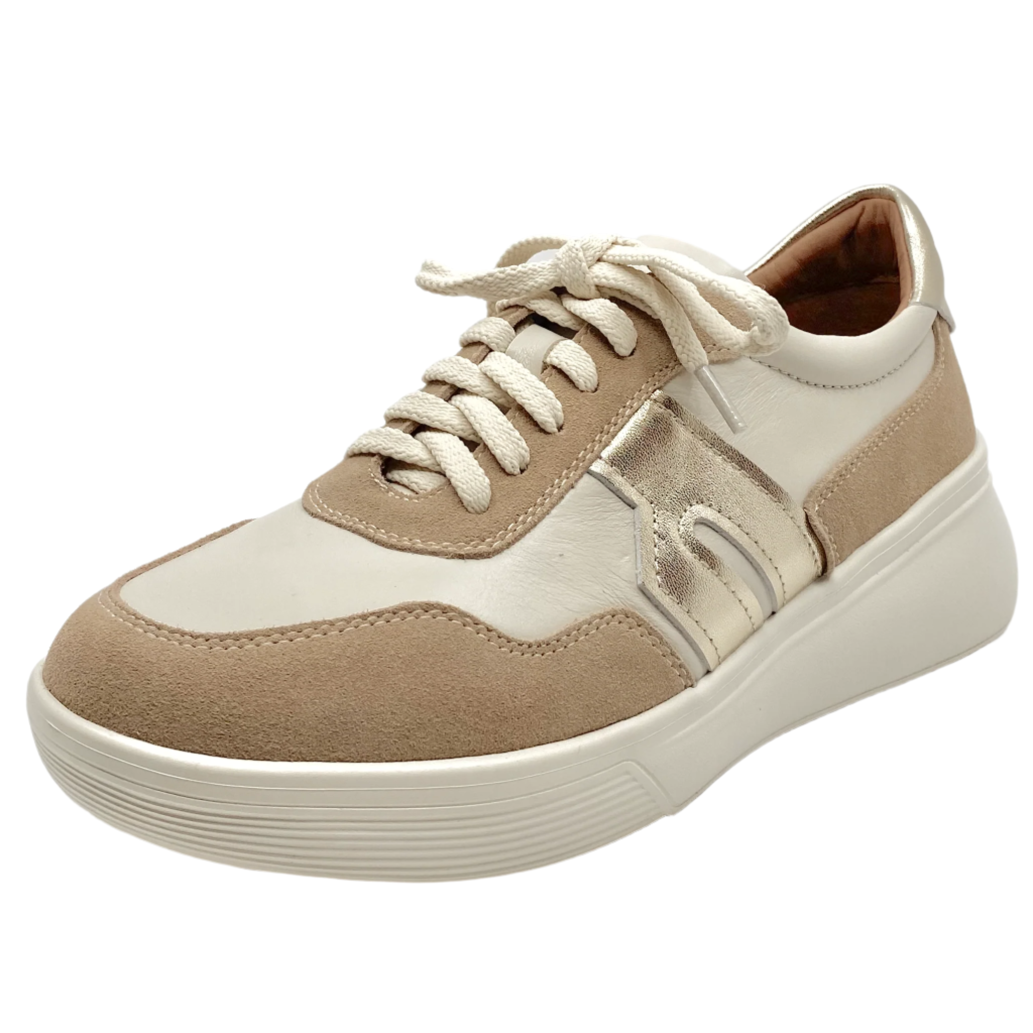 Alfie & Evie Thomas Mocca Cream Leather