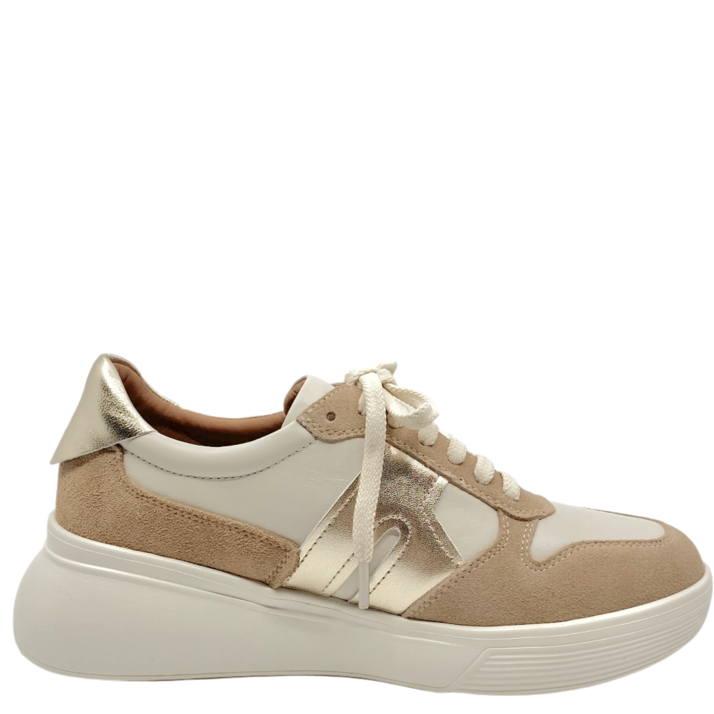 Alfie & Evie Thomas Mocca Cream Leather