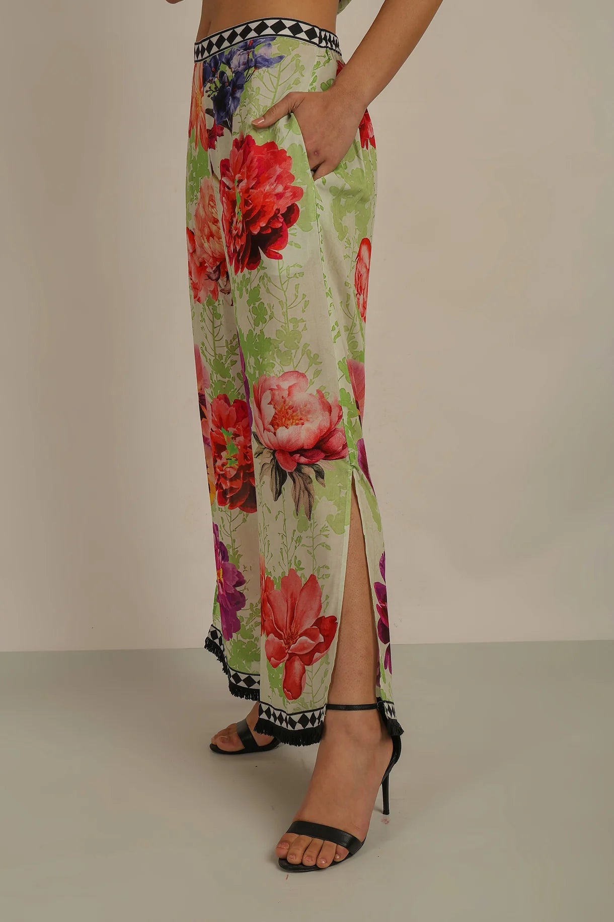 Anannasa Chloe Palazzo Pants Multi