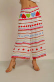 Anannasa Hati Crop Pants White/Multi