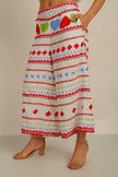 Anannasa Hati Crop Pants White/Multi