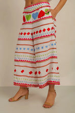 Load image into Gallery viewer, Anannasa Hati Crop Pants White/Multi
