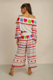 Anannasa Hati Crop Pants White/Multi