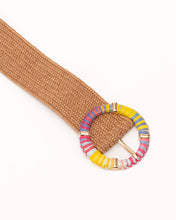 Load image into Gallery viewer, All That Glitters 7401 Belt Caramel Raffia/Multi
