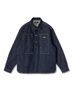 Stan Ray Painters Pop Over Shirt Single Rinse Denim
