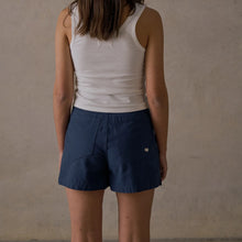 Load image into Gallery viewer, McTavish Double Pleated Twill Shorts Dark Blue
