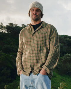 McTavish Patio Check Overshirt Brown Multi