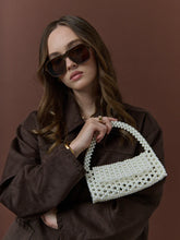 Load image into Gallery viewer, Angels Whisper Camilia Beaded Pearl Clutch
