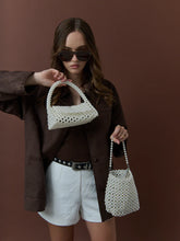 Load image into Gallery viewer, Angels Whisper Camilia Beaded Pearl Clutch
