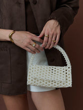 Load image into Gallery viewer, Angels Whisper Camilia Beaded Pearl Clutch
