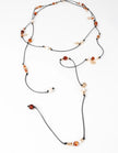 Lustre & Sage Miranda Beaded Tie Belt Gold