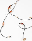 Lustre & Sage Miranda Beaded Tie Belt Gold