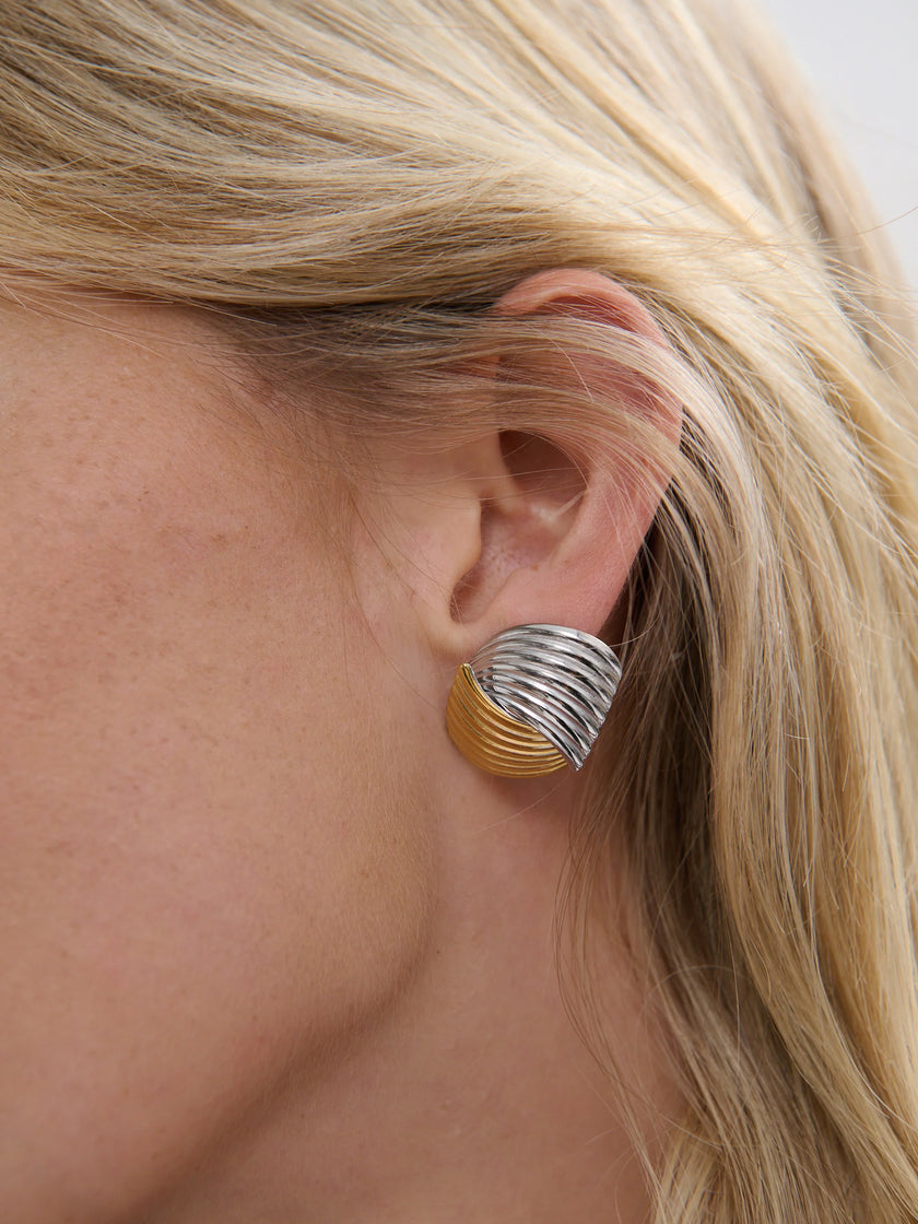 Angels Whisper Olivia Mix Metal Statement Earrings