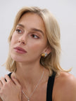 Angels Whisper Olivia Mix Metal Statement Earrings