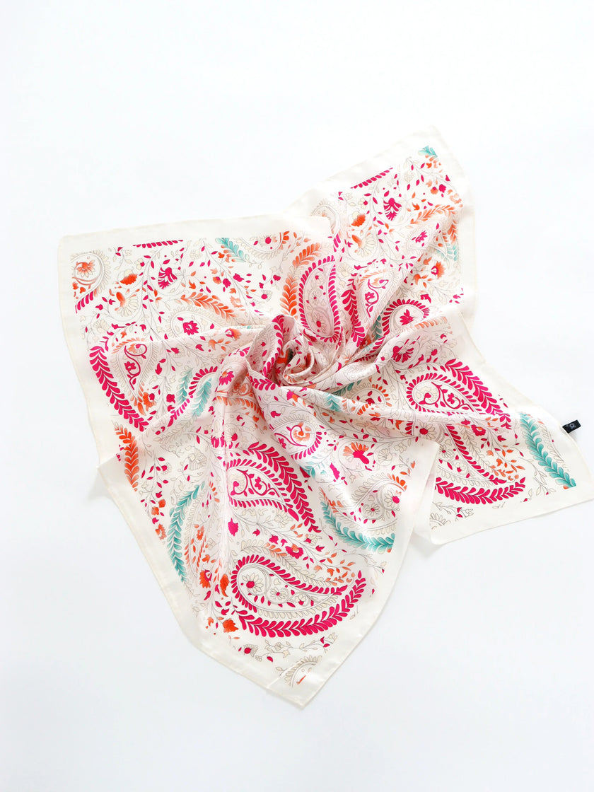 Angels Whisper Camile Patterned Bandana Scarf Pink