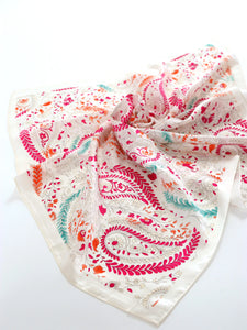 Angels Whisper Camile Patterned Bandana Scarf Pink