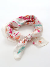 Load image into Gallery viewer, Angels Whisper Camile Patterned Bandana Scarf Pink
