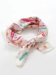 Angels Whisper Camile Patterned Bandana Scarf Pink