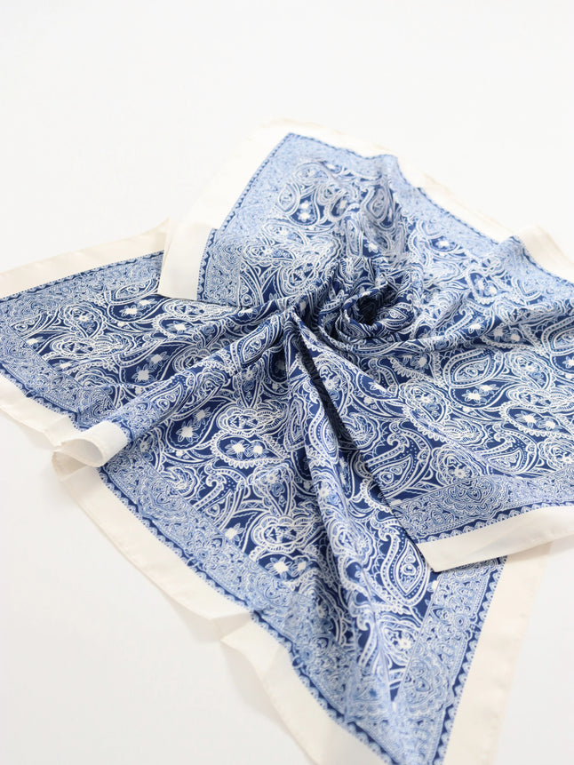 Angels Whisper Indie Paisley Bandana Scarf Blue