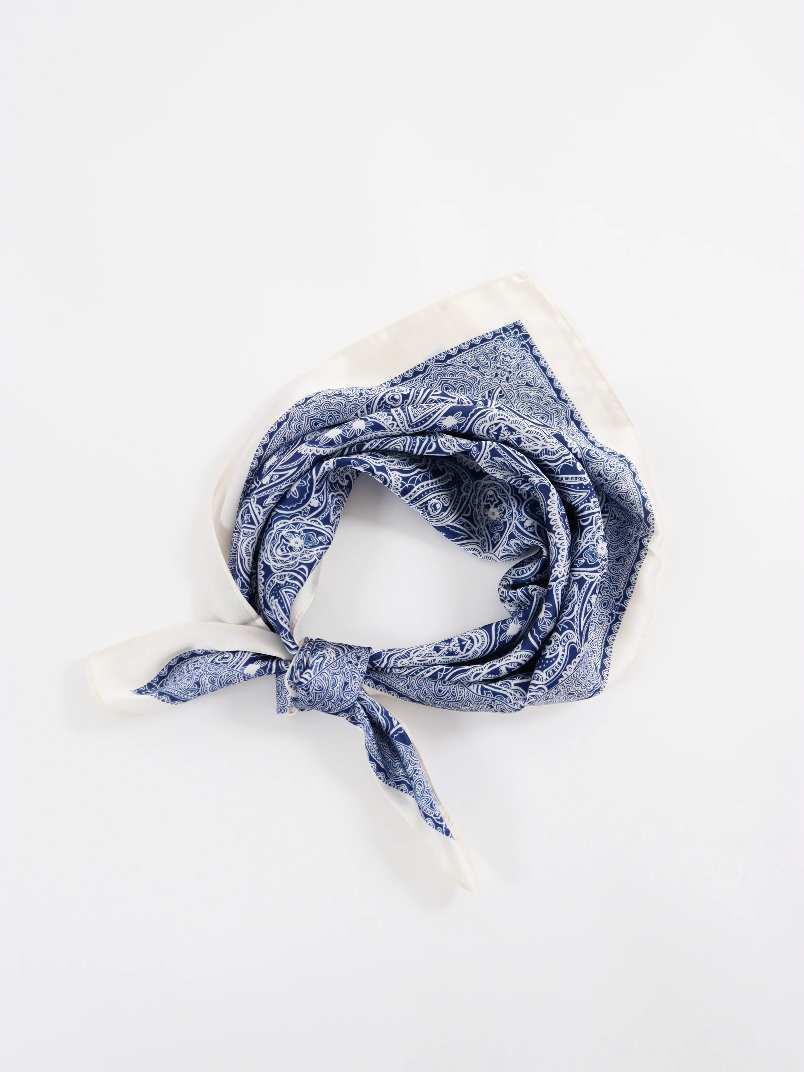 Angels Whisper Indie Paisley Bandana Scarf Blue
