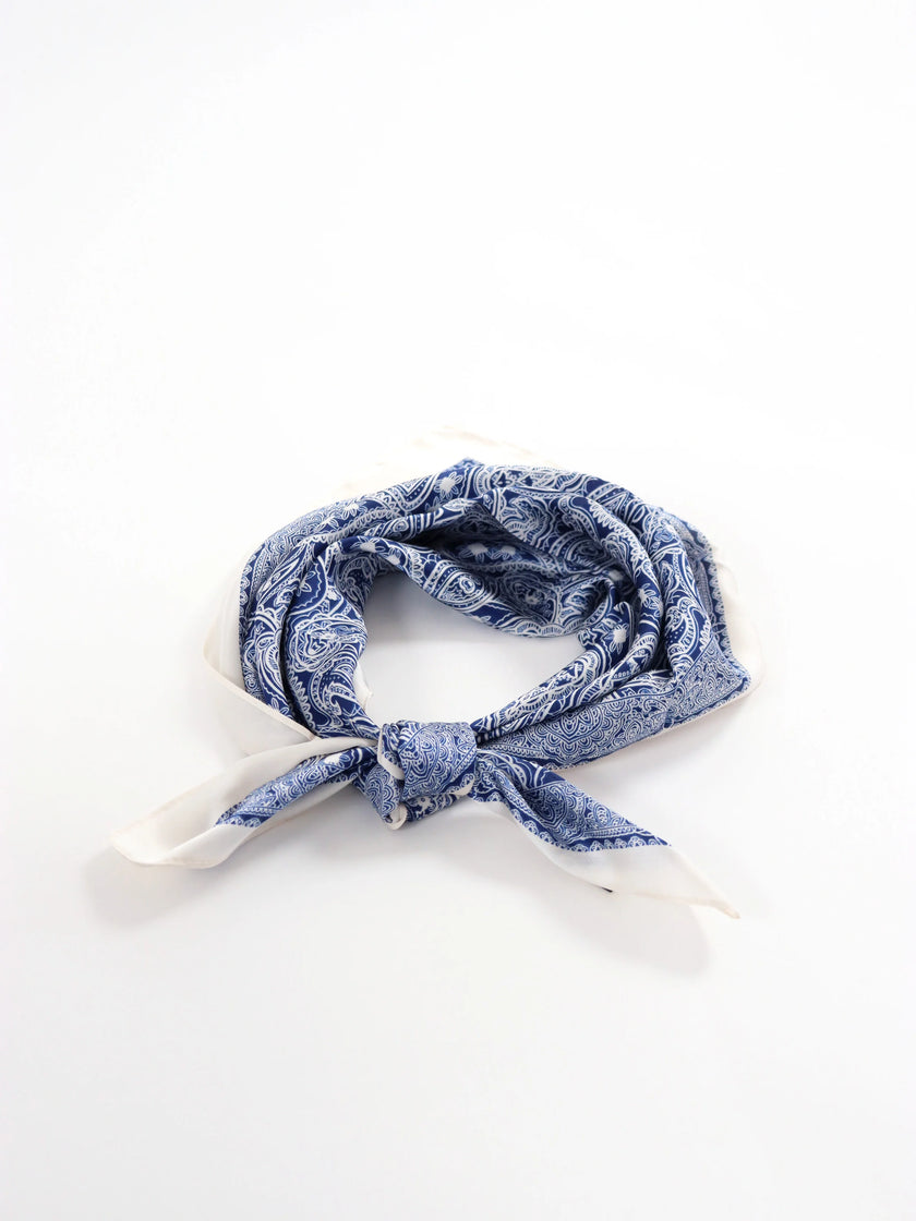 Angels Whisper Indie Paisley Bandana Scarf Blue