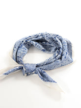 Load image into Gallery viewer, Angels Whisper Indie Paisley Bandana Scarf Blue
