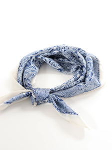 Angels Whisper Indie Paisley Bandana Scarf Blue