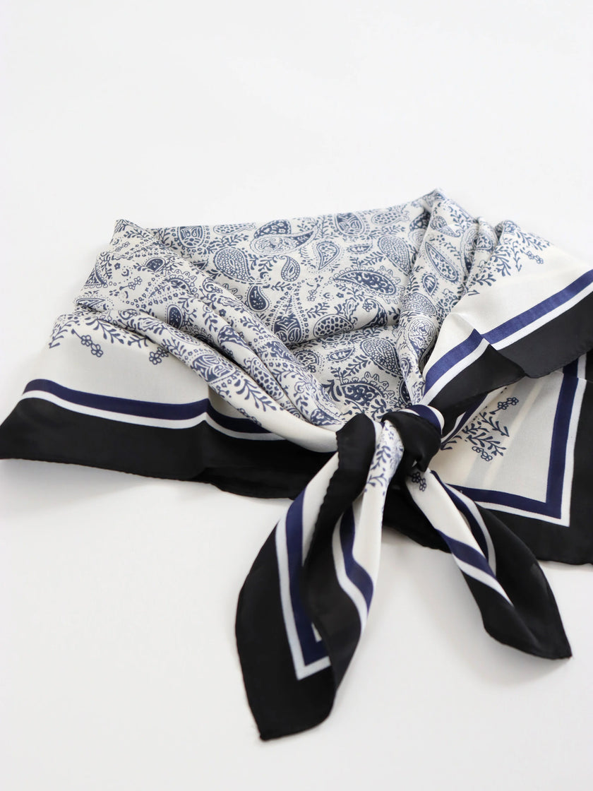 Angels Whisper Freya Paisley Bandana Scarf Blue