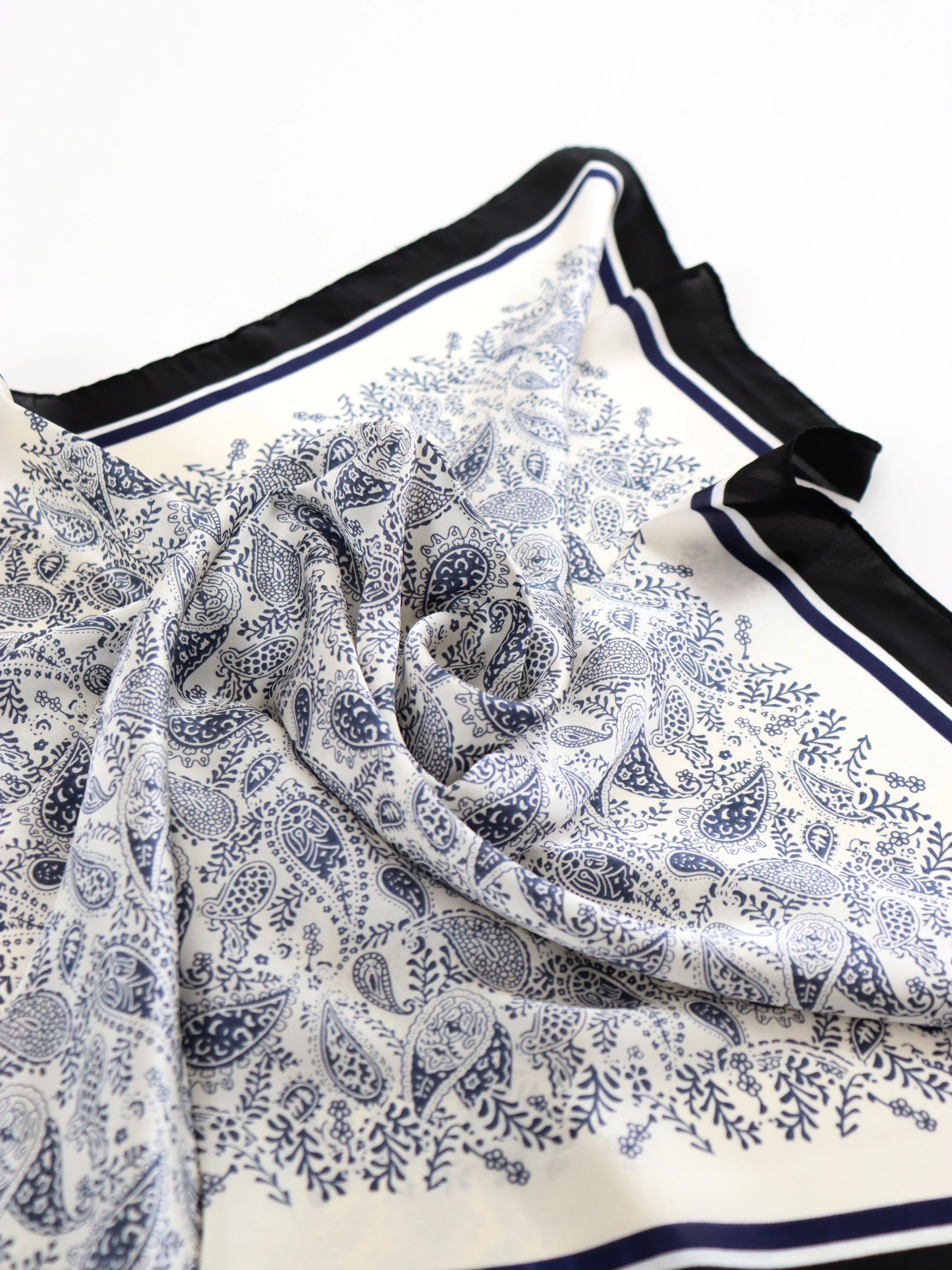 Angels Whisper Freya Paisley Bandana Scarf Blue